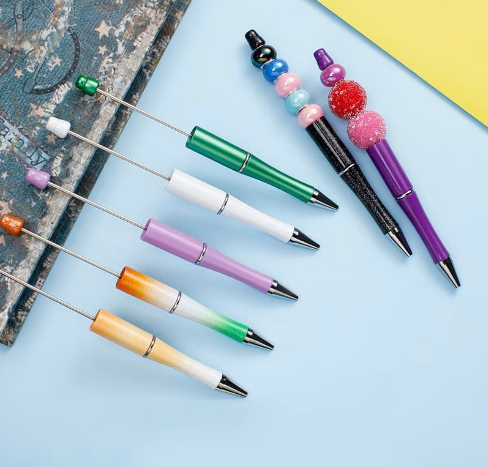 Multicolor Beadable Pen Blanks | Black Ink | Jewelry Making & Crafting Supplies