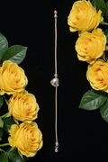 Minimalist Stainless Steel Heart & Ball Bracelet / Anklet | Silver Snake Chain