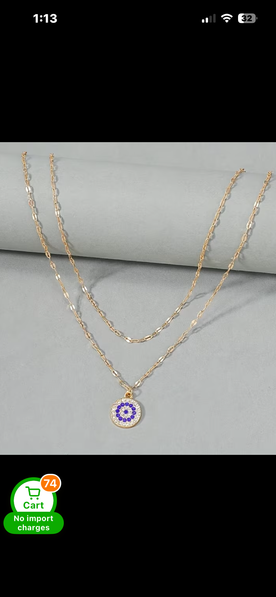 Modern Luxe Evil Eye Multi-Layer Stainless Steel Charm & Jewelry | Silver & Blue