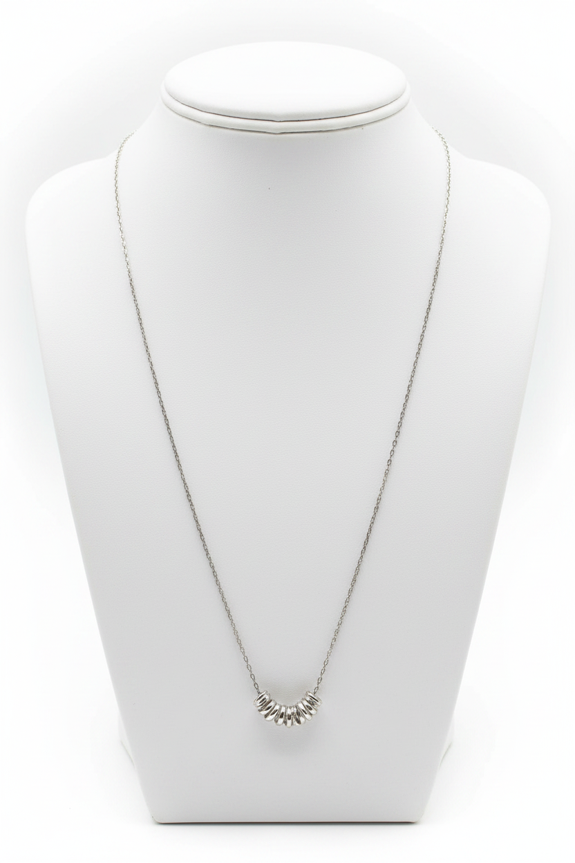 Round Charm Necklace | Stainless Steel
