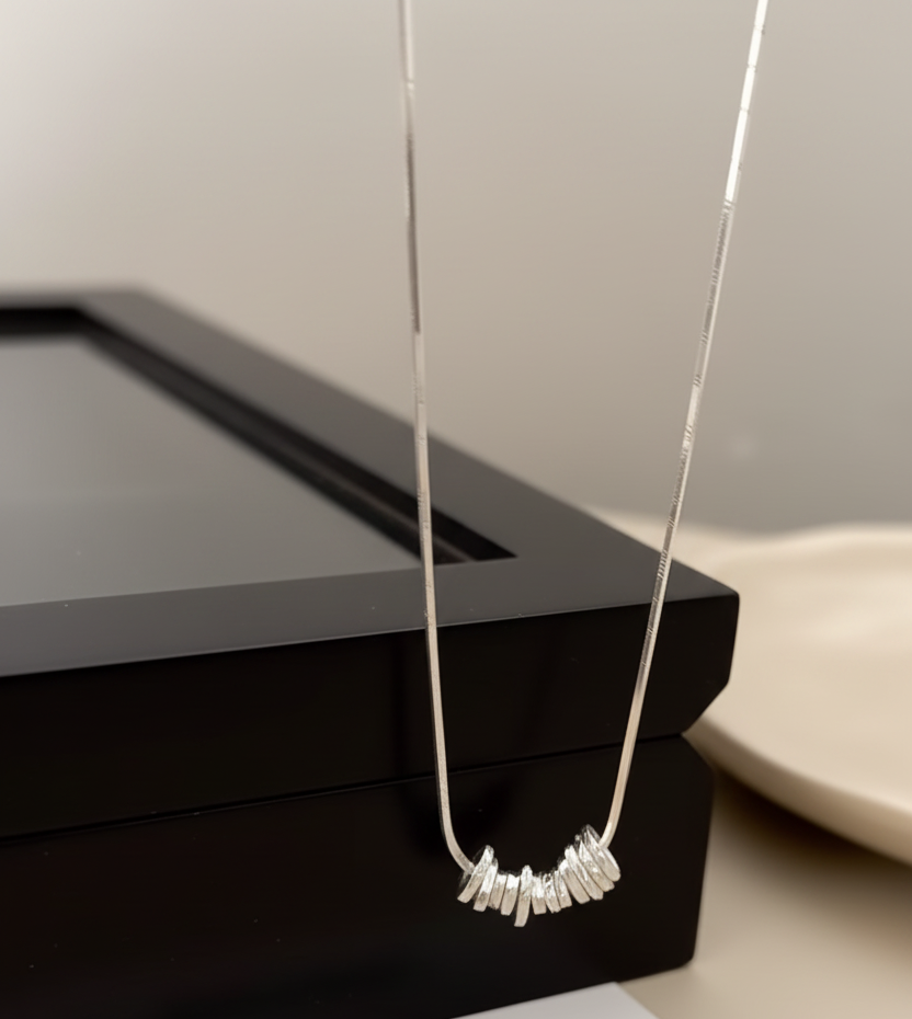Round Charm Necklace | Stainless Steel