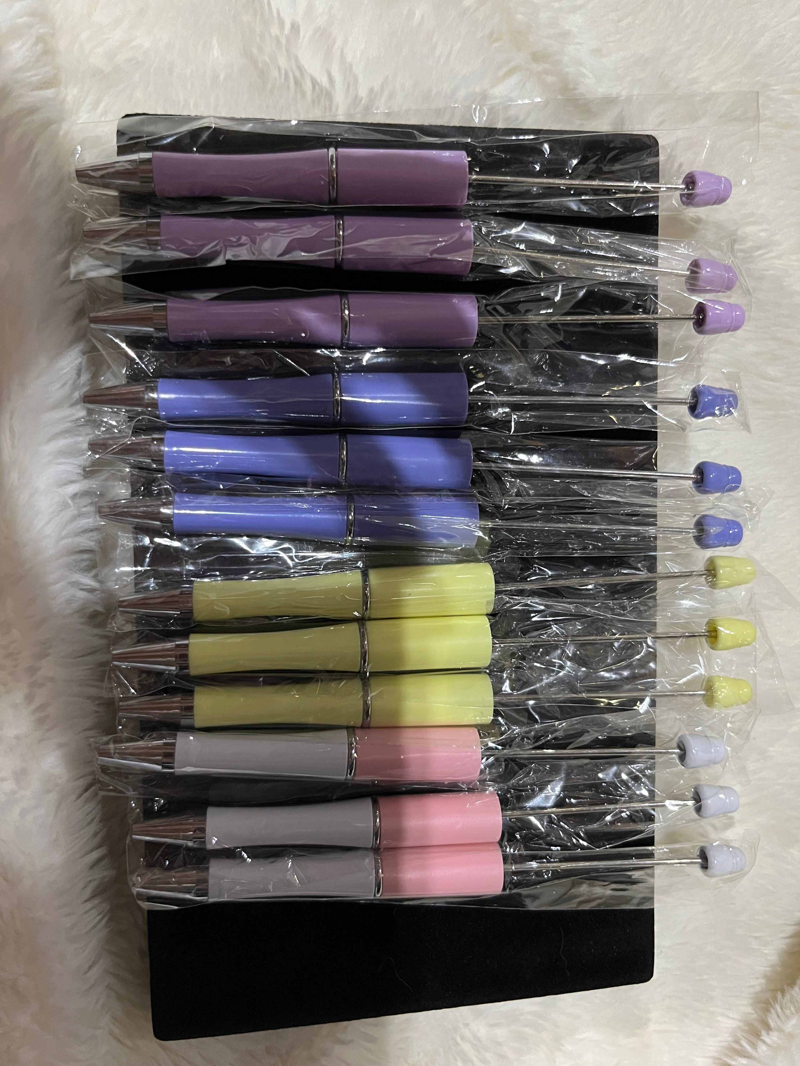 Multicolor Beadable Pen Blanks | Black Ink | Jewelry Making & Crafting Supplies