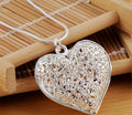 Vintage Inspired Sterling Silver .925 Filigree Heart Pendant Necklace | Custom Chain & Length