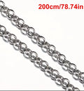 Stainless Steel Round O-Link Loose Chain for Jewelry Making | 2 Meters | Silver