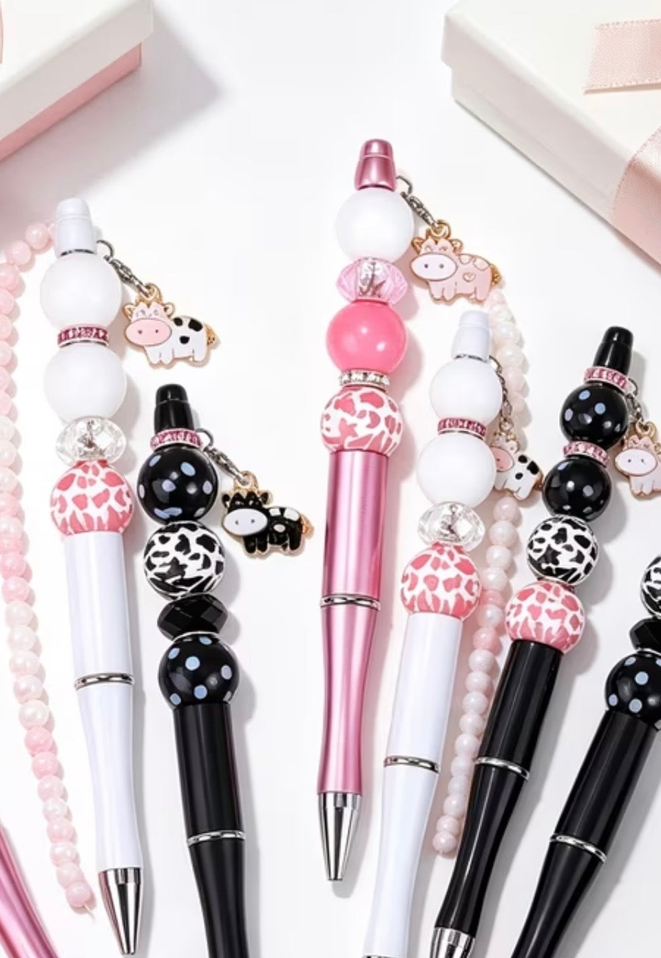 Multicolor Beadable Pen Blanks | Black Ink | Jewelry Making & Crafting Supplies