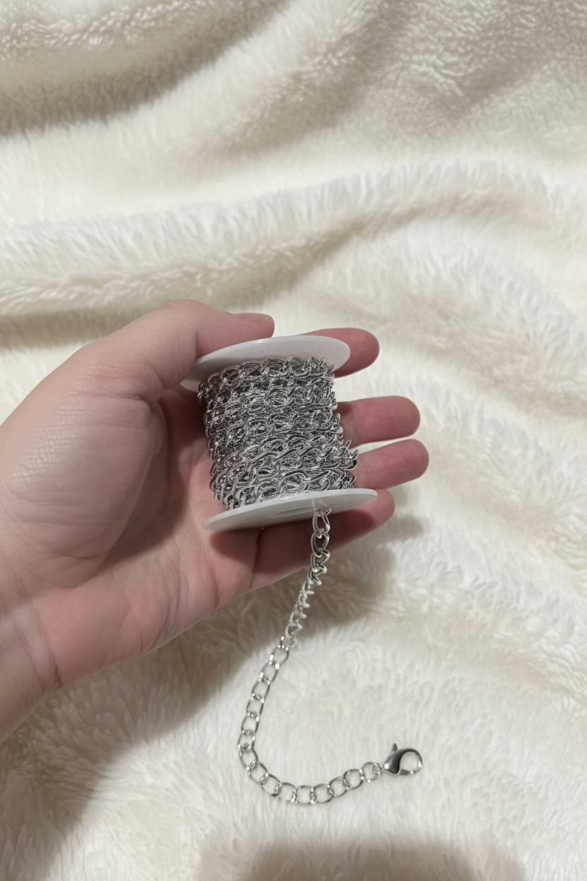Double Heart Crystal Necklace | Vintage Romance | Sterling Silver-Tone Stainless Steel