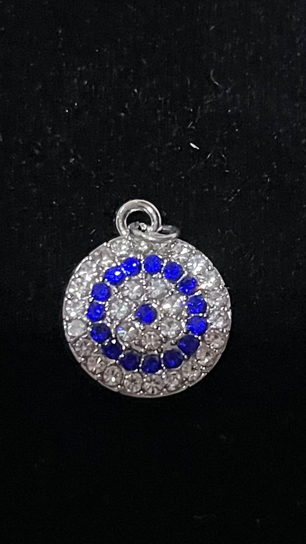Modern Luxe Evil Eye Multi-Layer Stainless Steel Charm & Jewelry | Silver & Blue