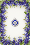 Modern Luxe Evil Eye Multi-Layer Stainless Steel Charm & Jewelry | Silver & Blue