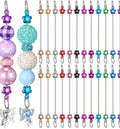 Multicolor Flower DIY Rod Keychain Blanks | Beadable Keychain Craft Supplies