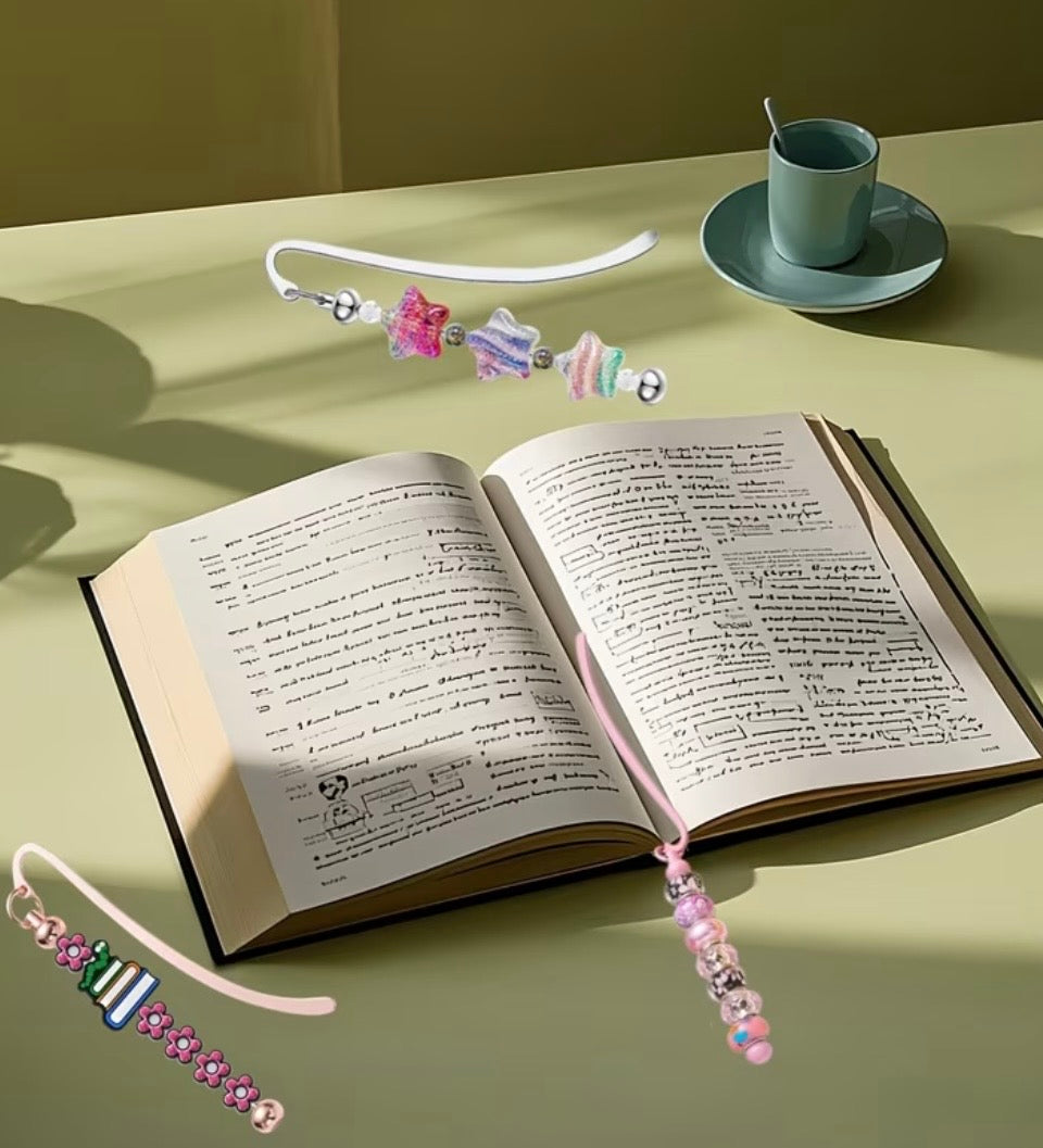 Metal Beadable Bookmark Blanks | Silver | Plain & Decorative | Charm Hole | Bead Rod Customizable