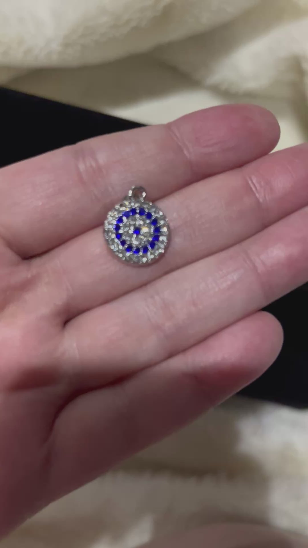 Modern Luxe Evil Eye Multi-Layer Stainless Steel Charm & Jewelry | Silver & Blue